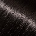 Evropské vlasy k prodlužování vlasů, černá, 65-70cm  | Metoda Keratin, Metoda Micro ring, Metoda Trubičky